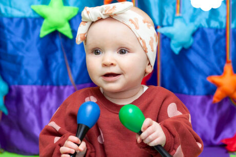 Happy babies at Bloom Baby Classes {franchise name}